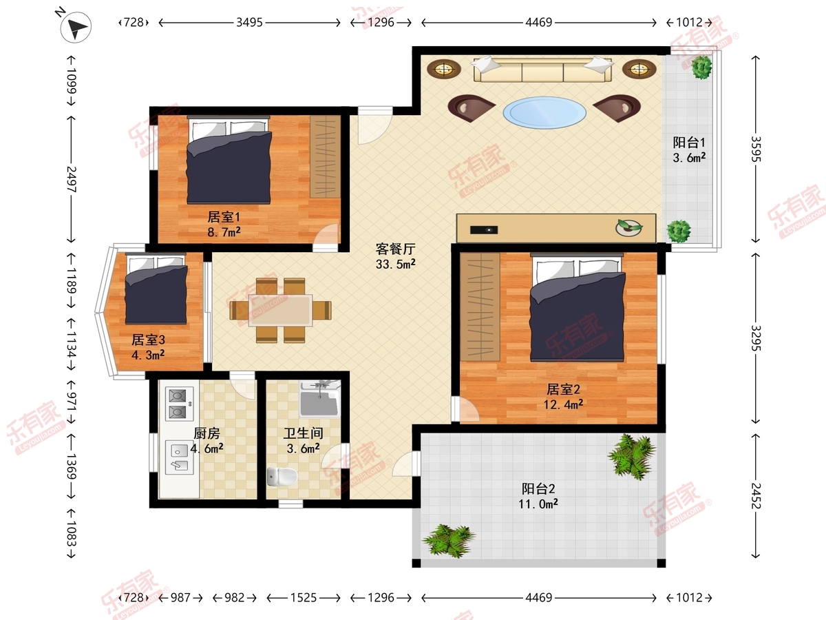 创业二村户型图