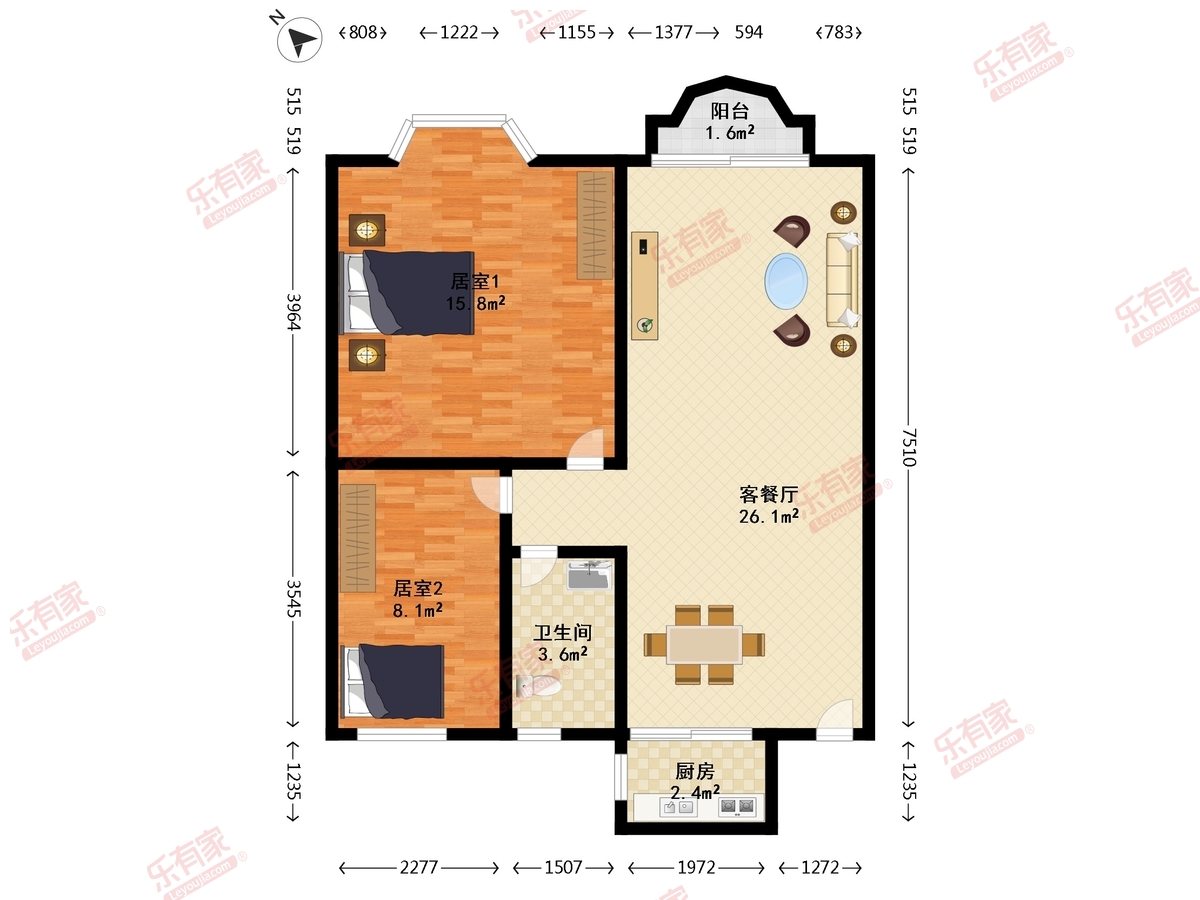 隆兴花园户型图