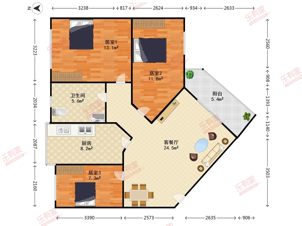 桃源居12区户型图