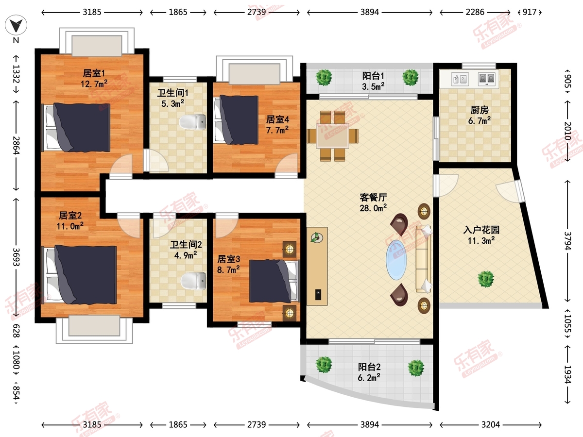 星河山海湾（住宅）户型图