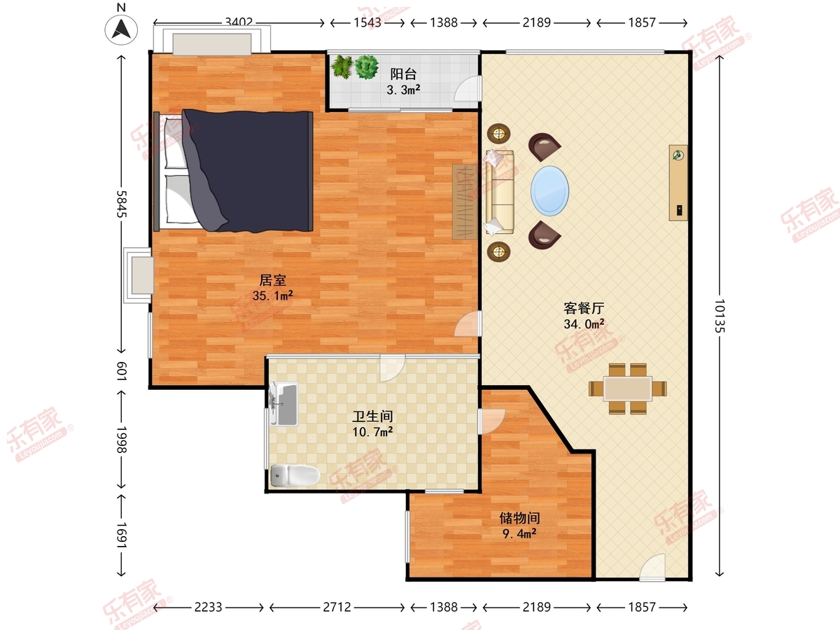 天悦龙庭户型图