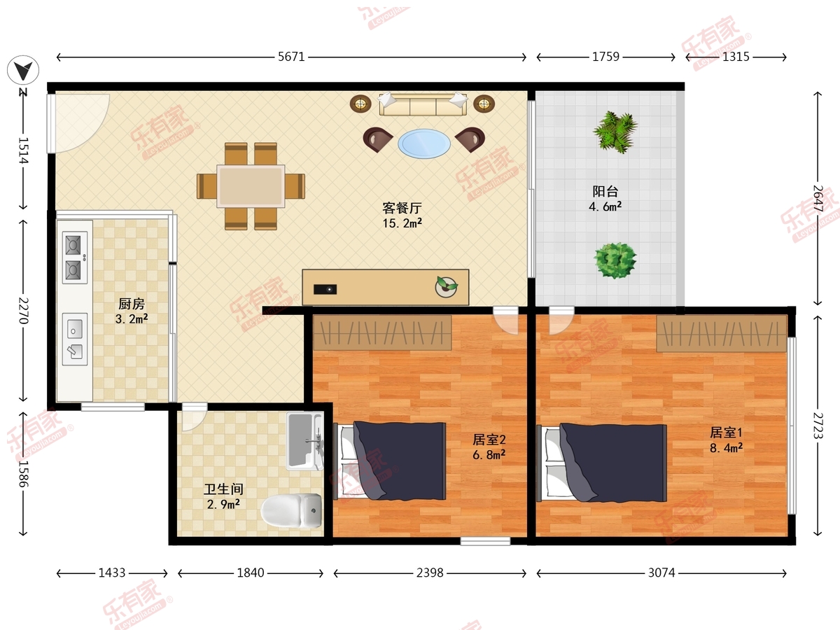 凯旋天玺名庭户型图