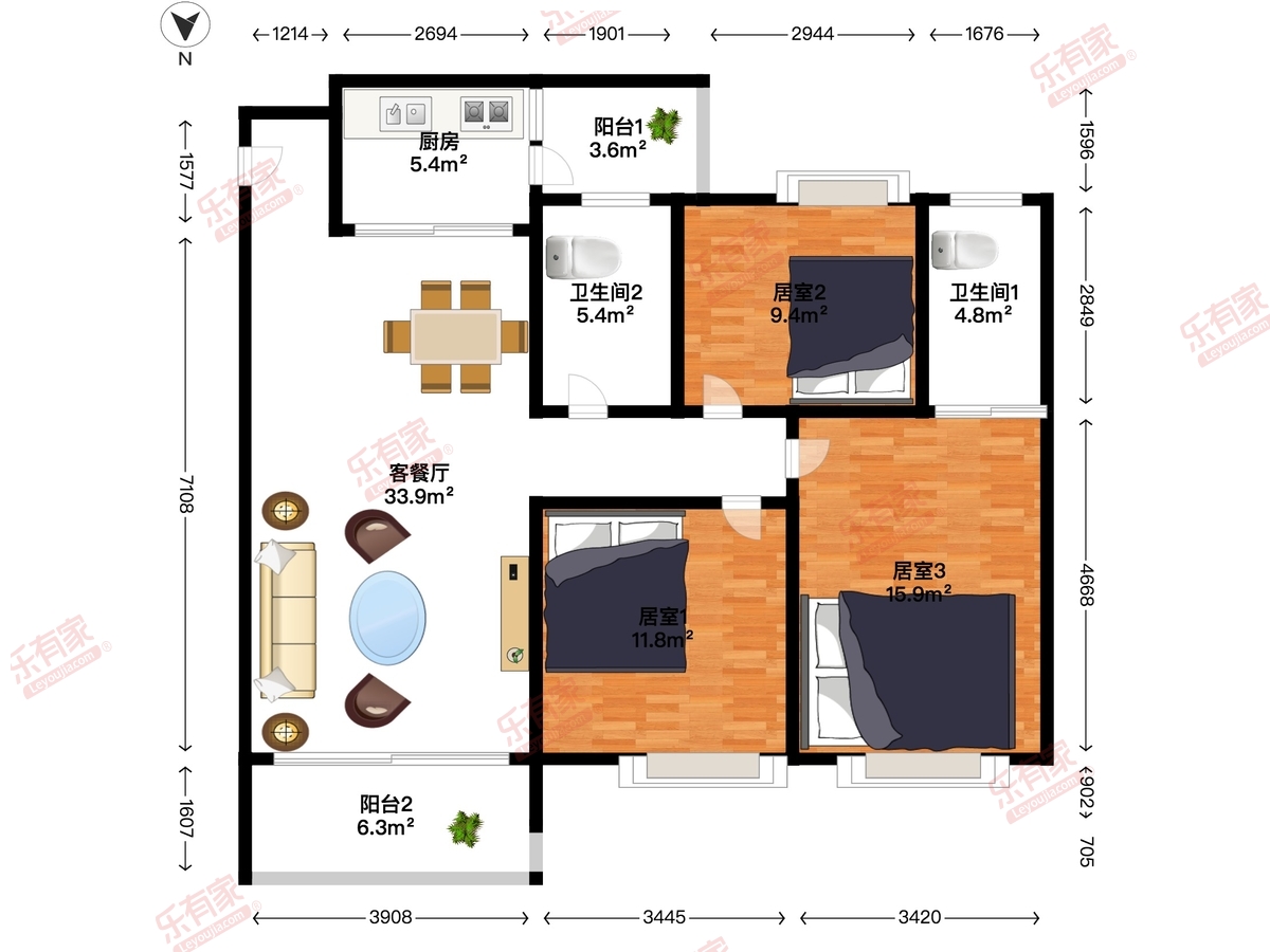 天紫雅庭户型图