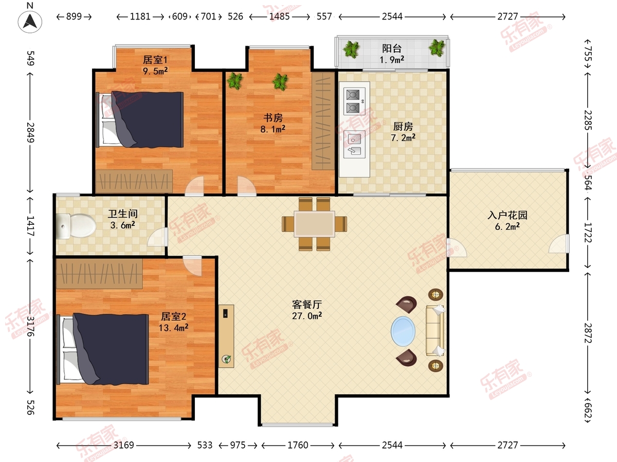 阳光第五季花园户型图