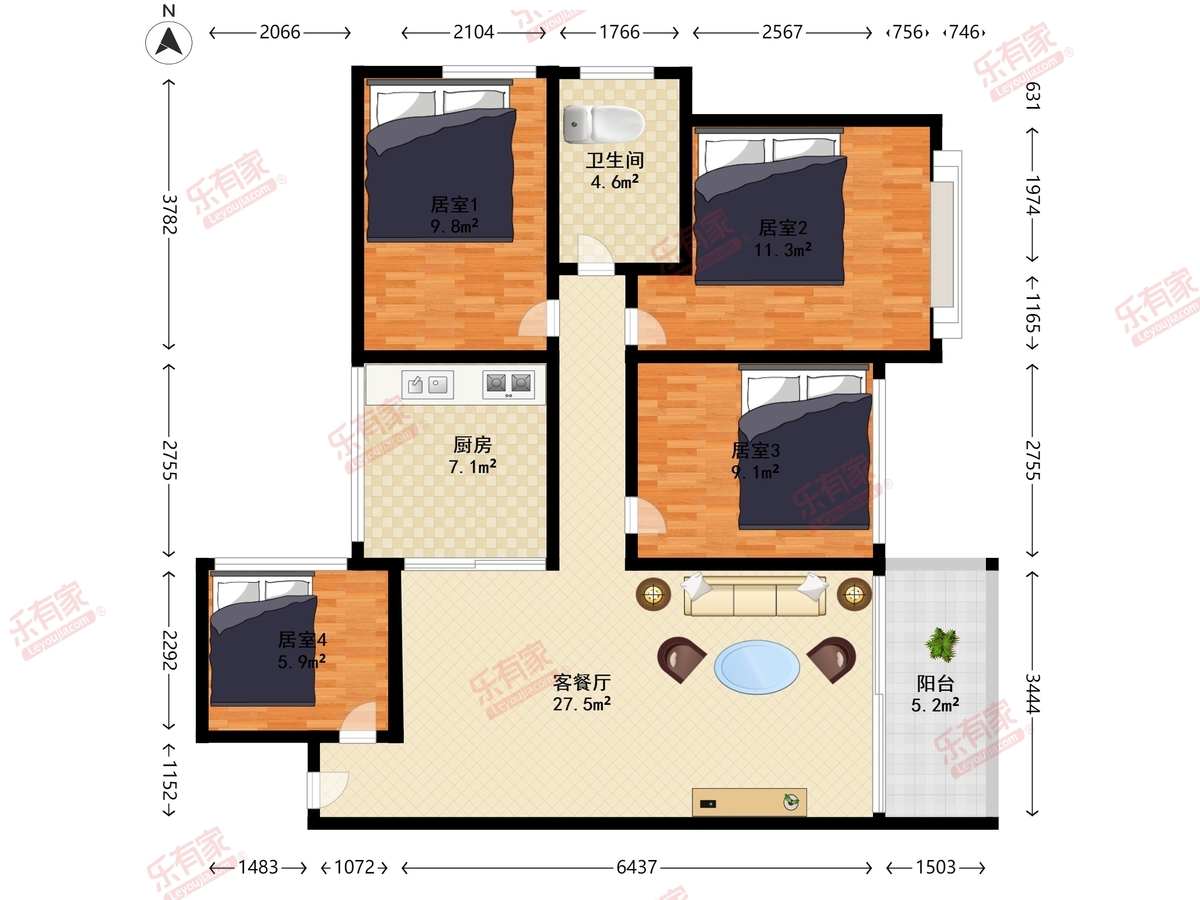 中熙香缤山户型图