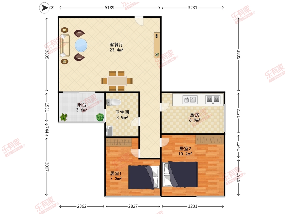 新安湖花园二期户型图