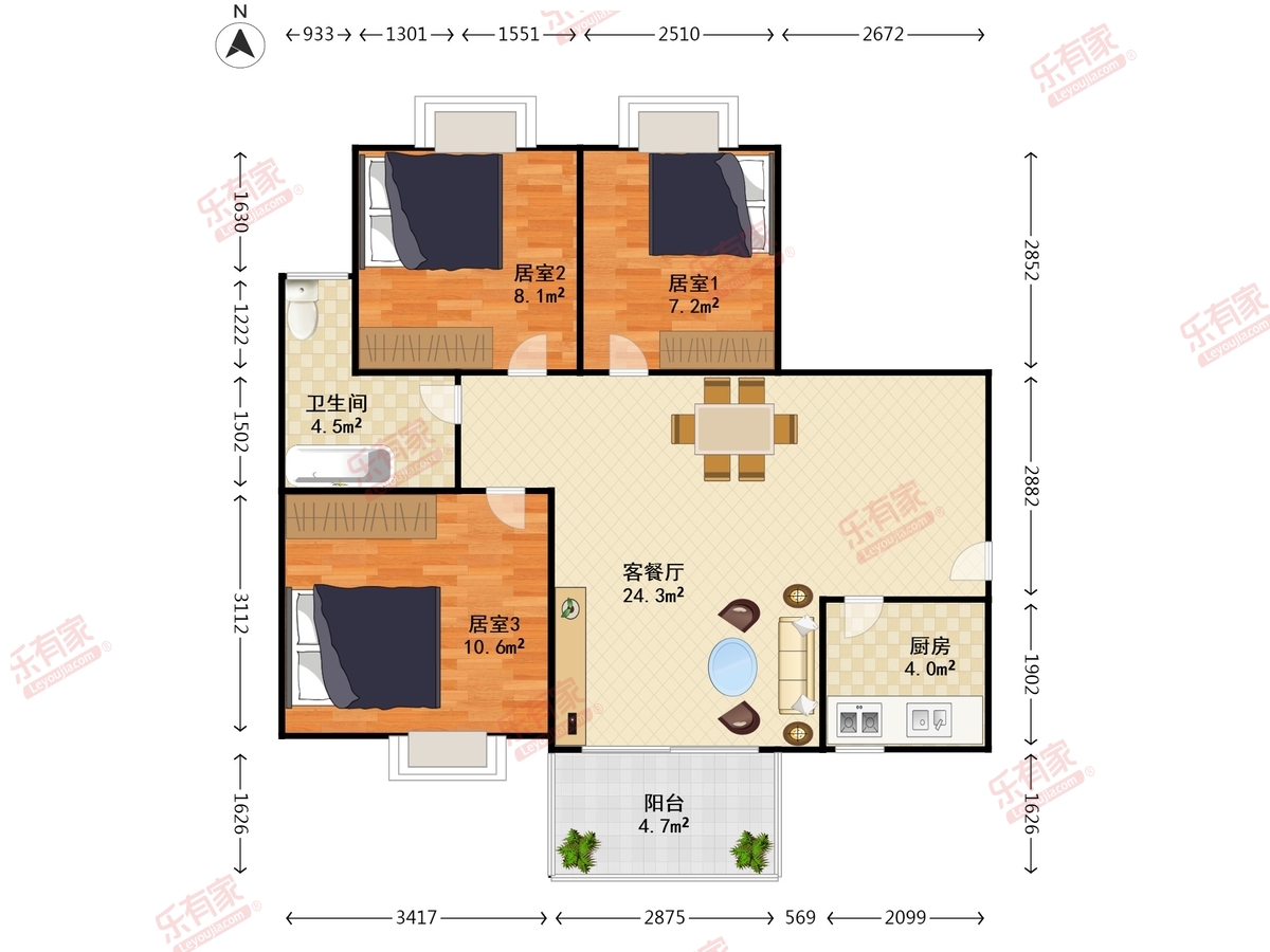 汇园雅居户型图