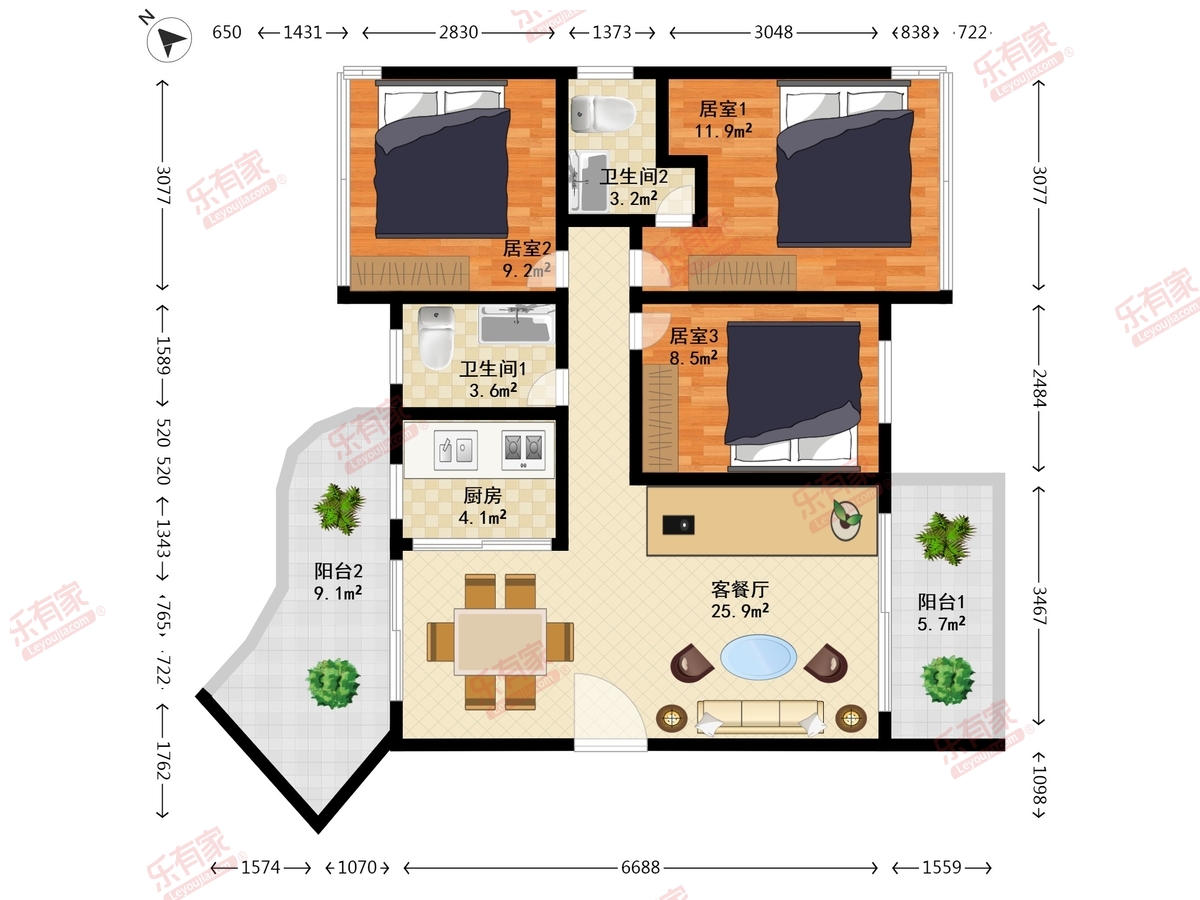 香缇雅苑户型图
