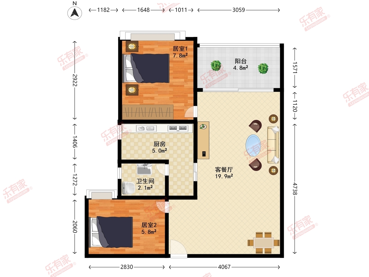 松坪村三期户型图