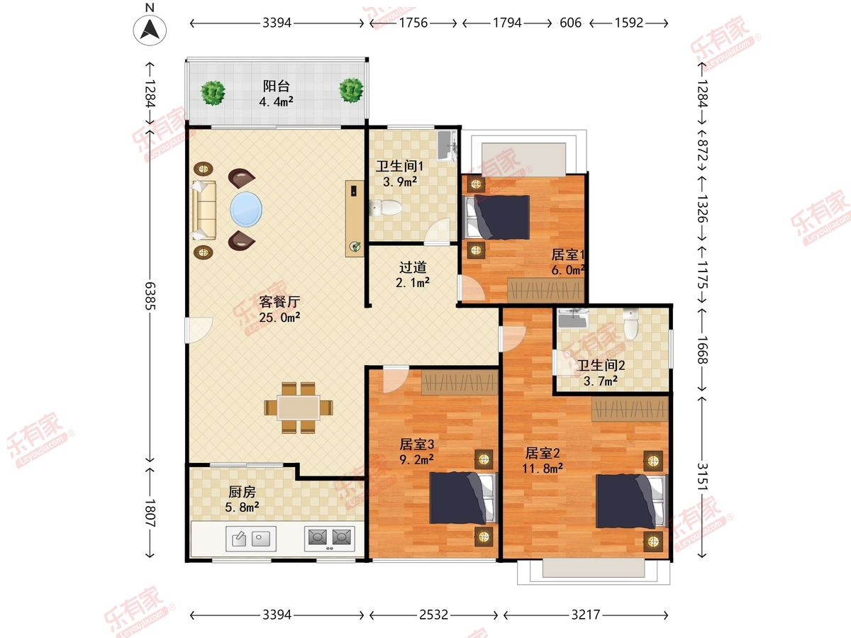 益田米兰公馆户型图