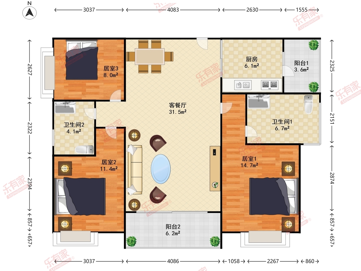 中惠珺庭户型图