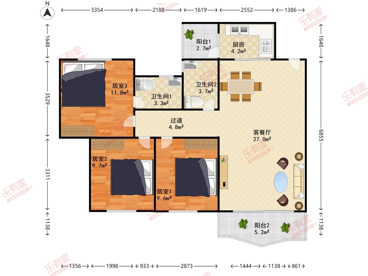 港湾花园户型图