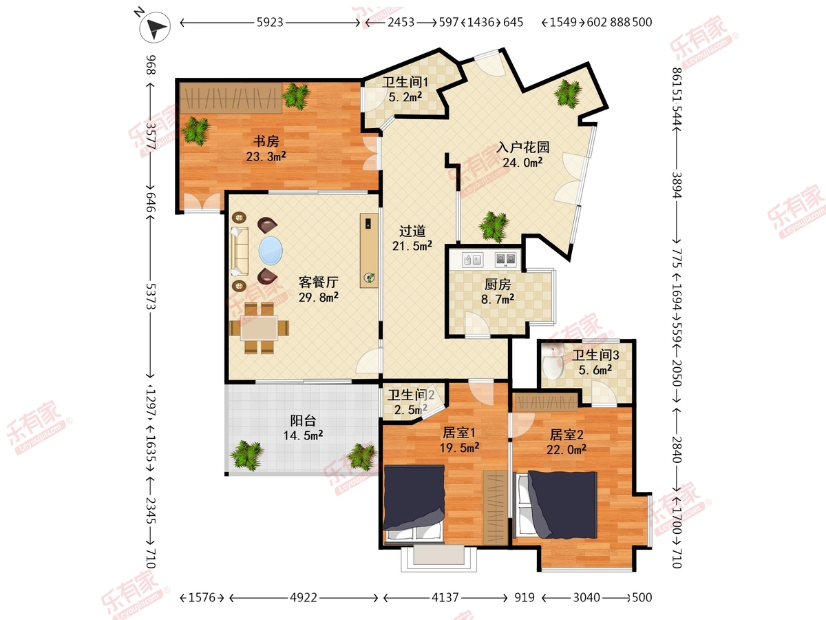 雅居乐鸿禧华庭户型图