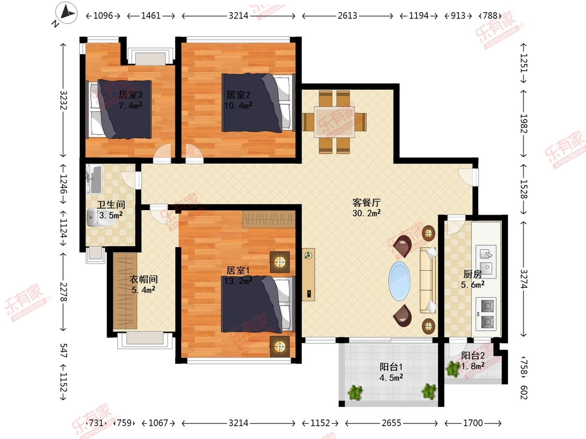 日辉台花园户型图