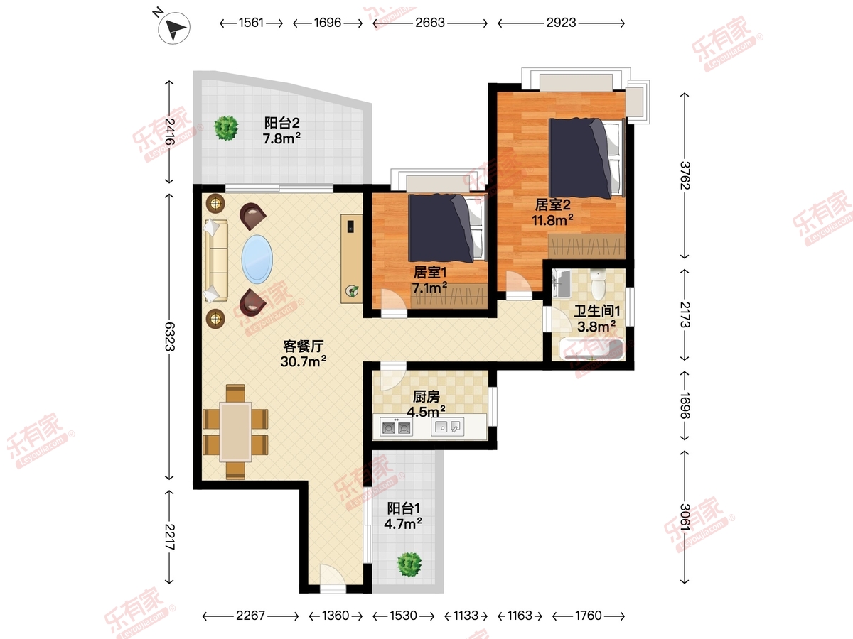 岭峰18户型图