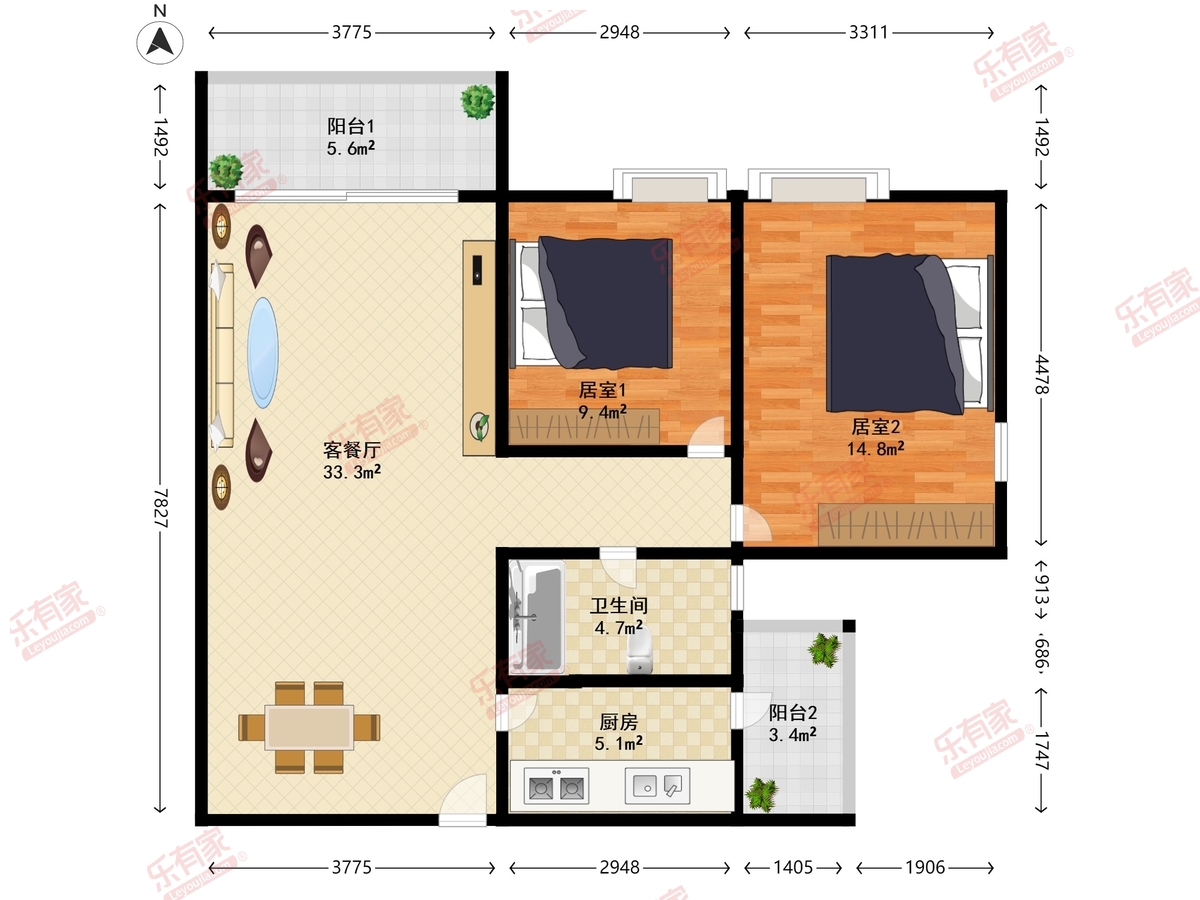 时代长岛一期户型图