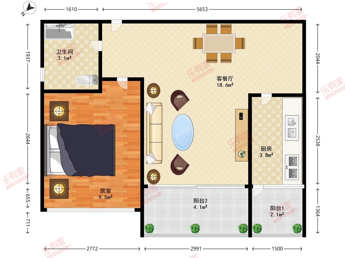 锦缘里嘉园户型图