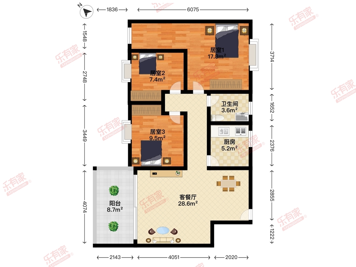 东方半岛花园户型图