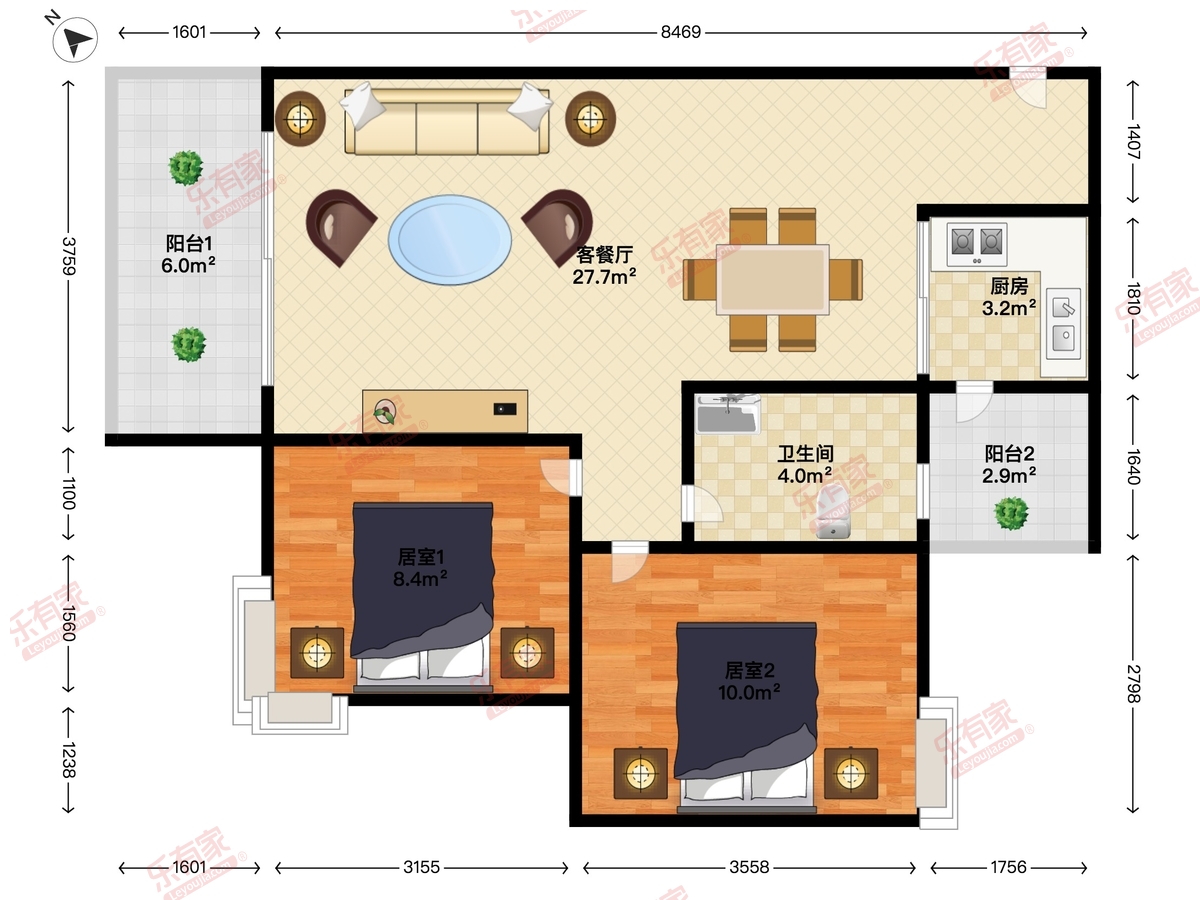 豪方悠然居户型图