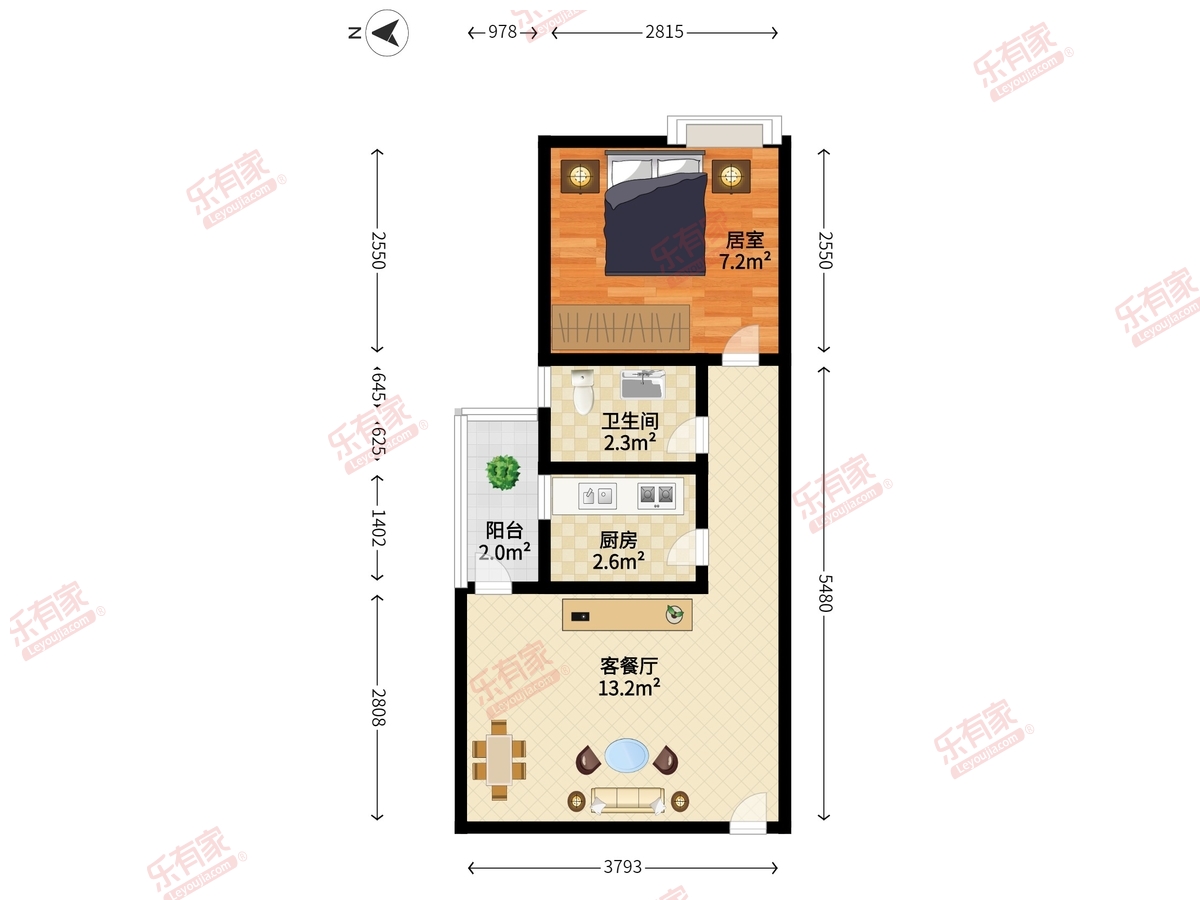 鹏盛年华户型图