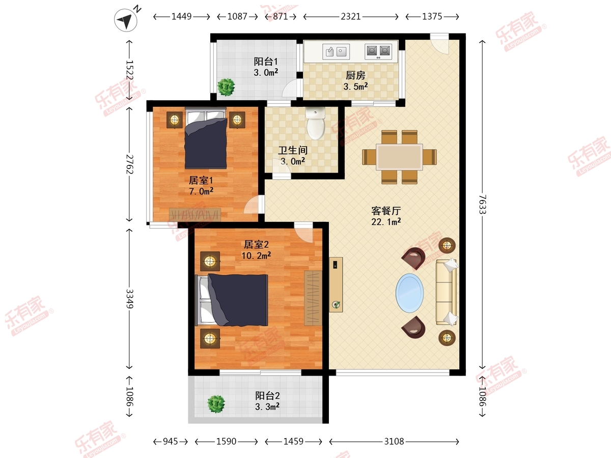 绿景城市立方户型图