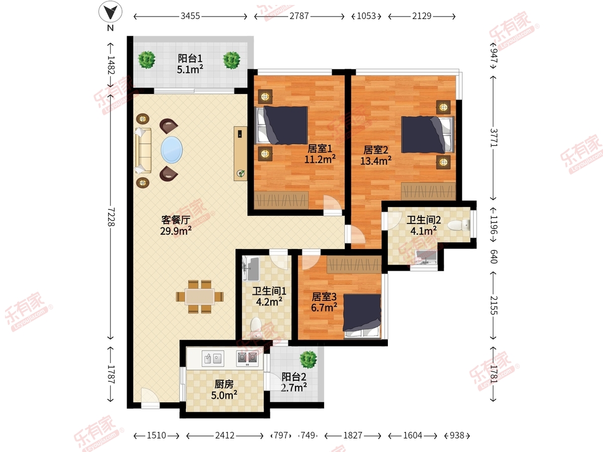 悠山美地家园户型图