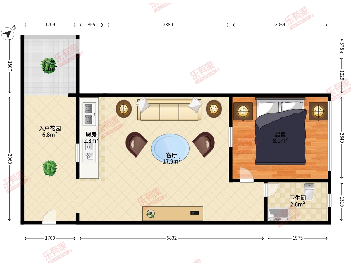 永安公寓户型图