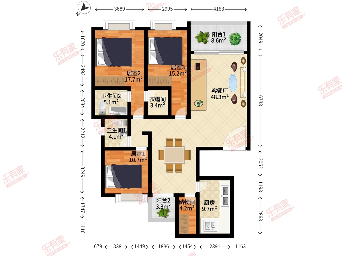 丽江花园户型图