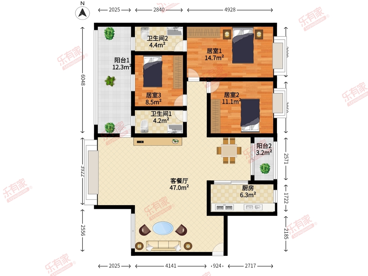 城投.七里香榭户型图