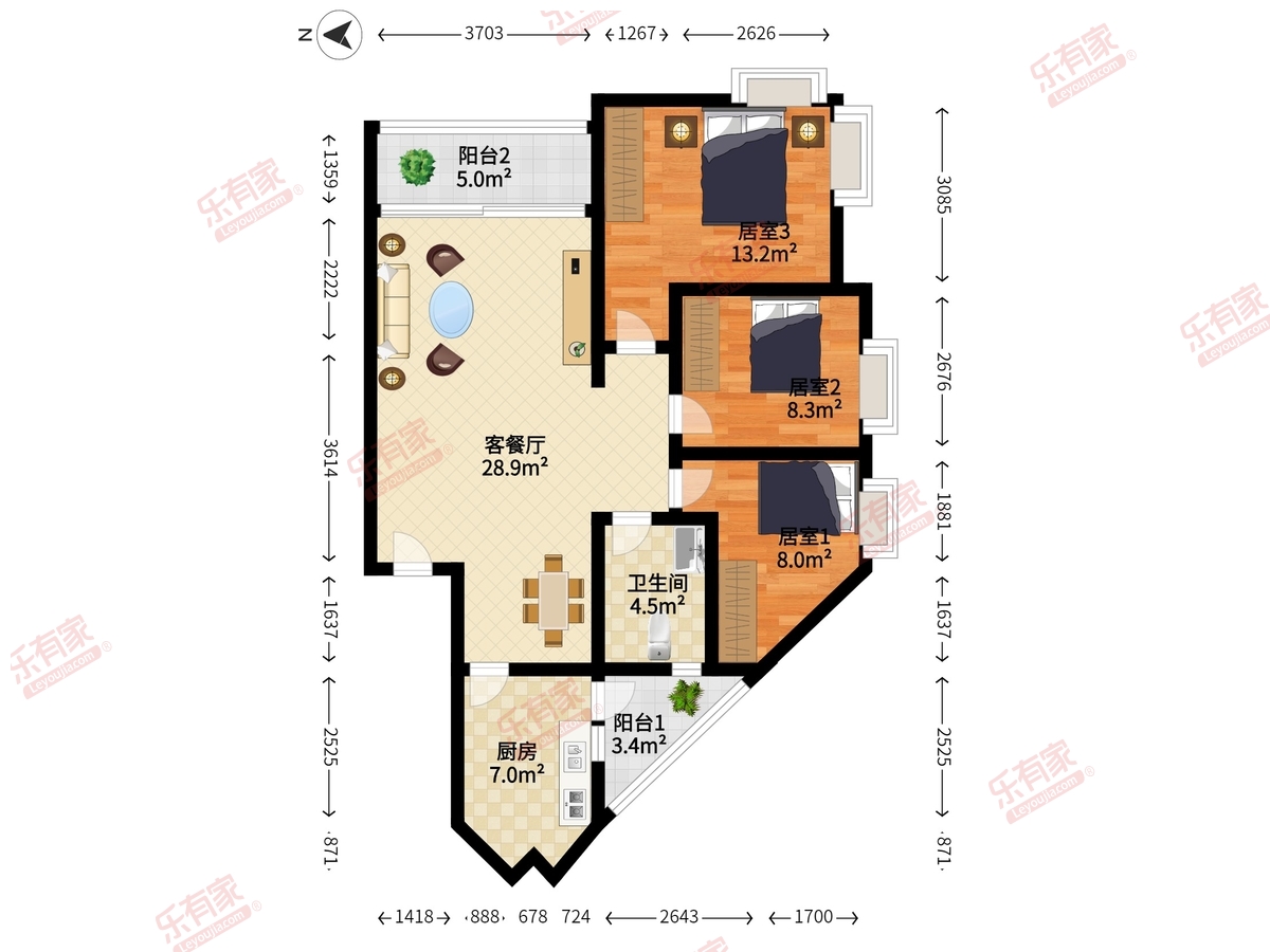 长城盛世家园一期户型图