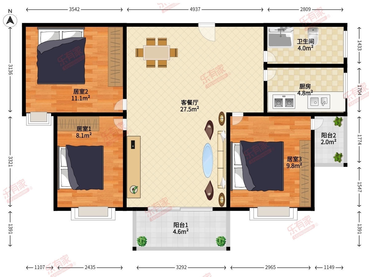 花千树户型图