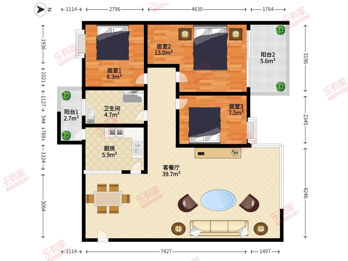 碧涛苑户型图