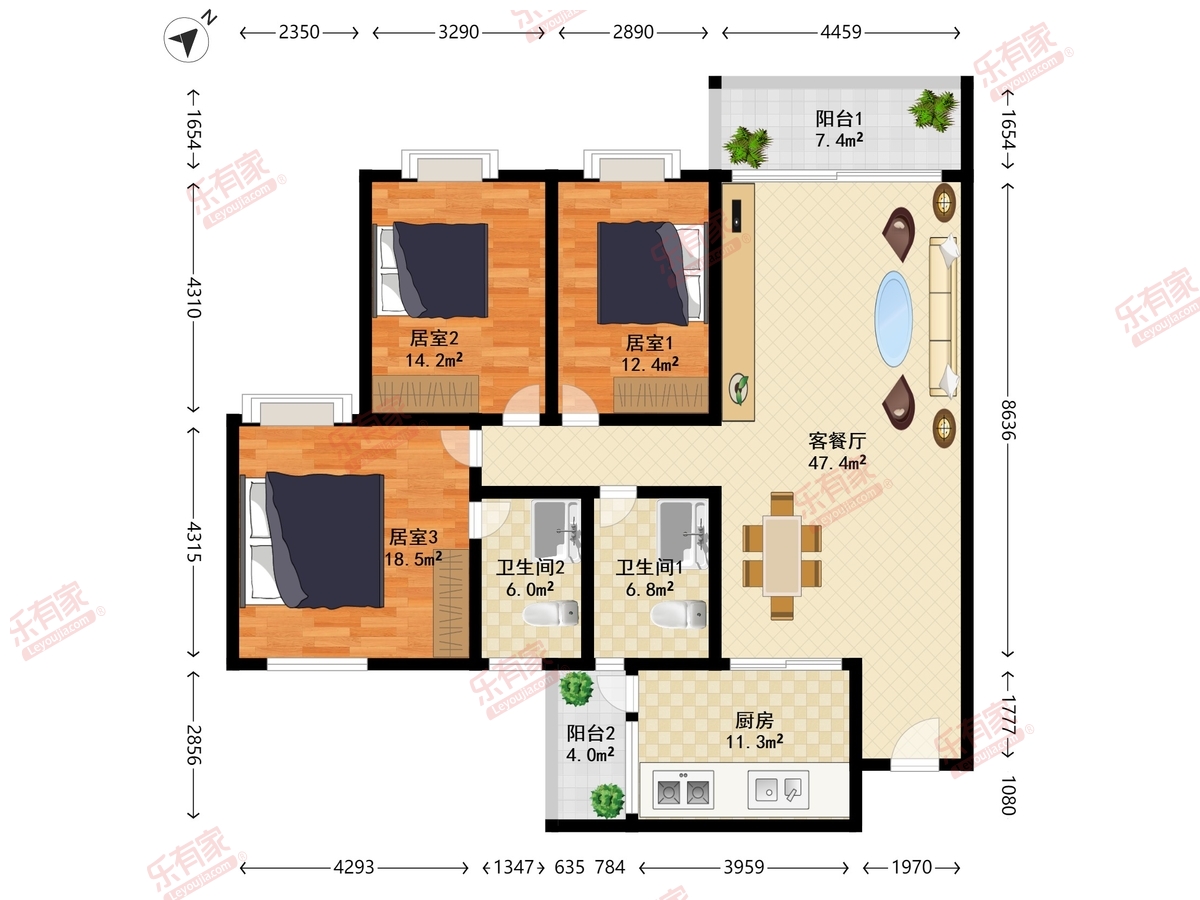 金沙湾花园户型图