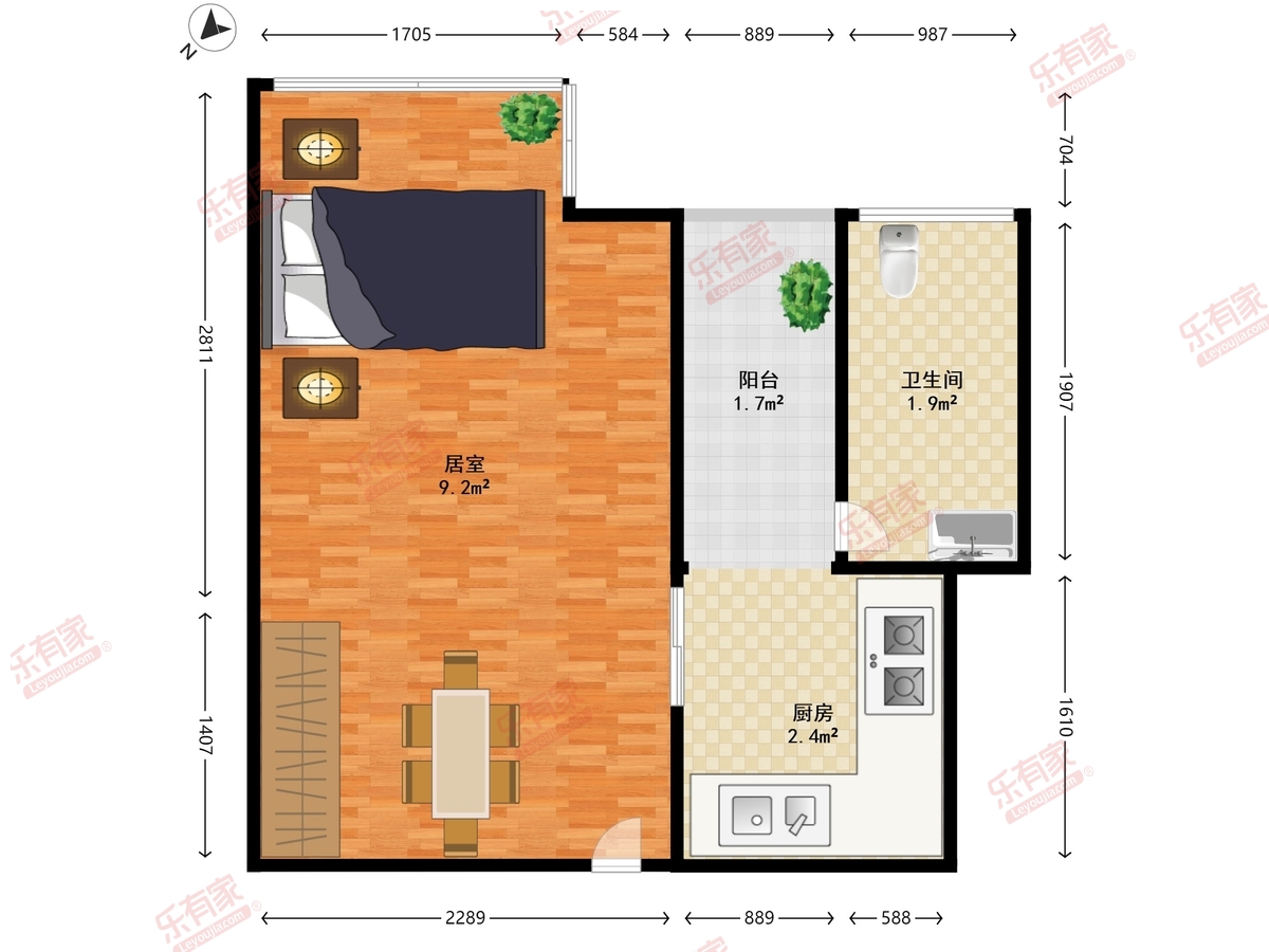 桐林城市广场户型图