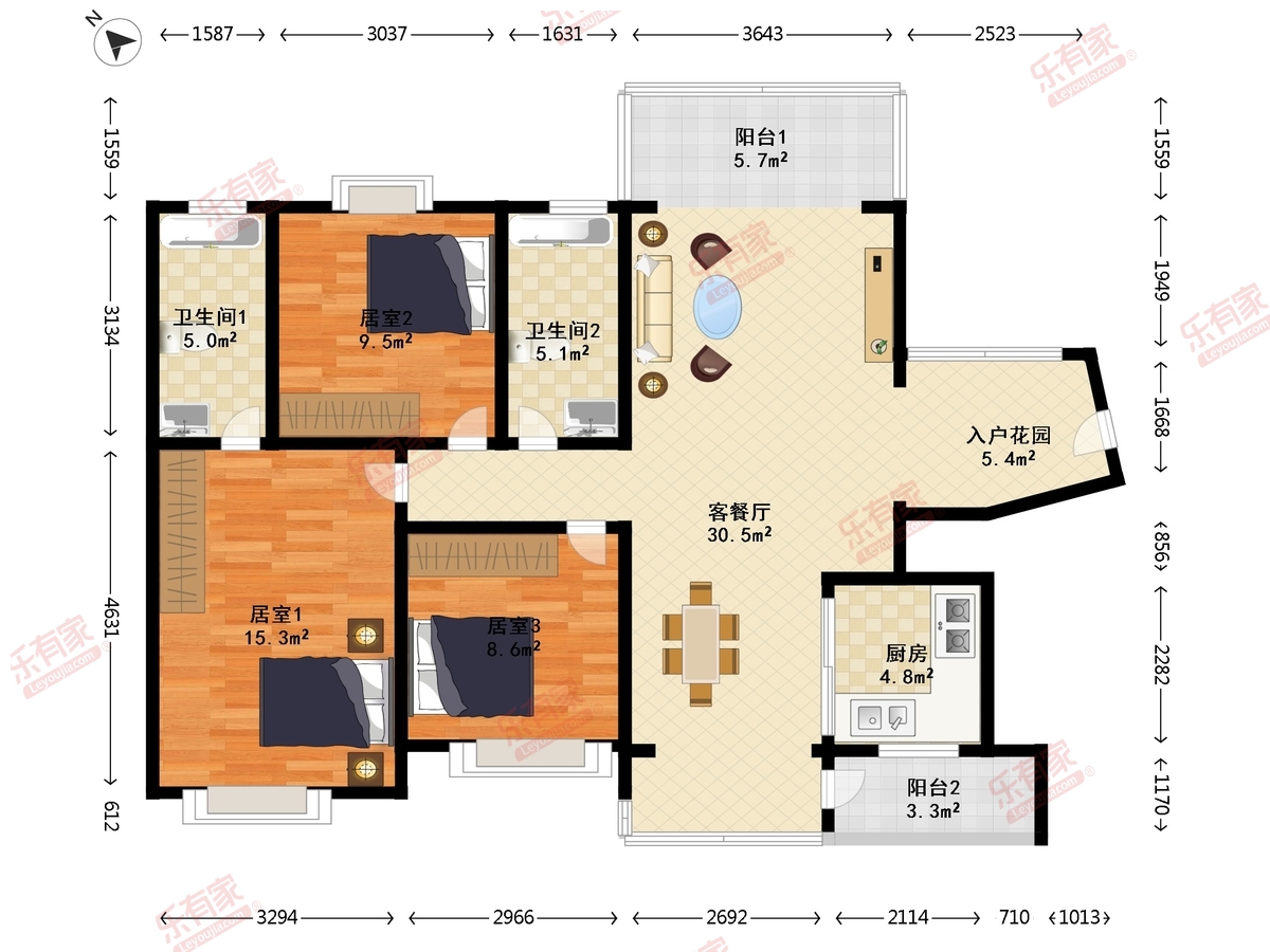 奥园爱琴湾三期一区户型图