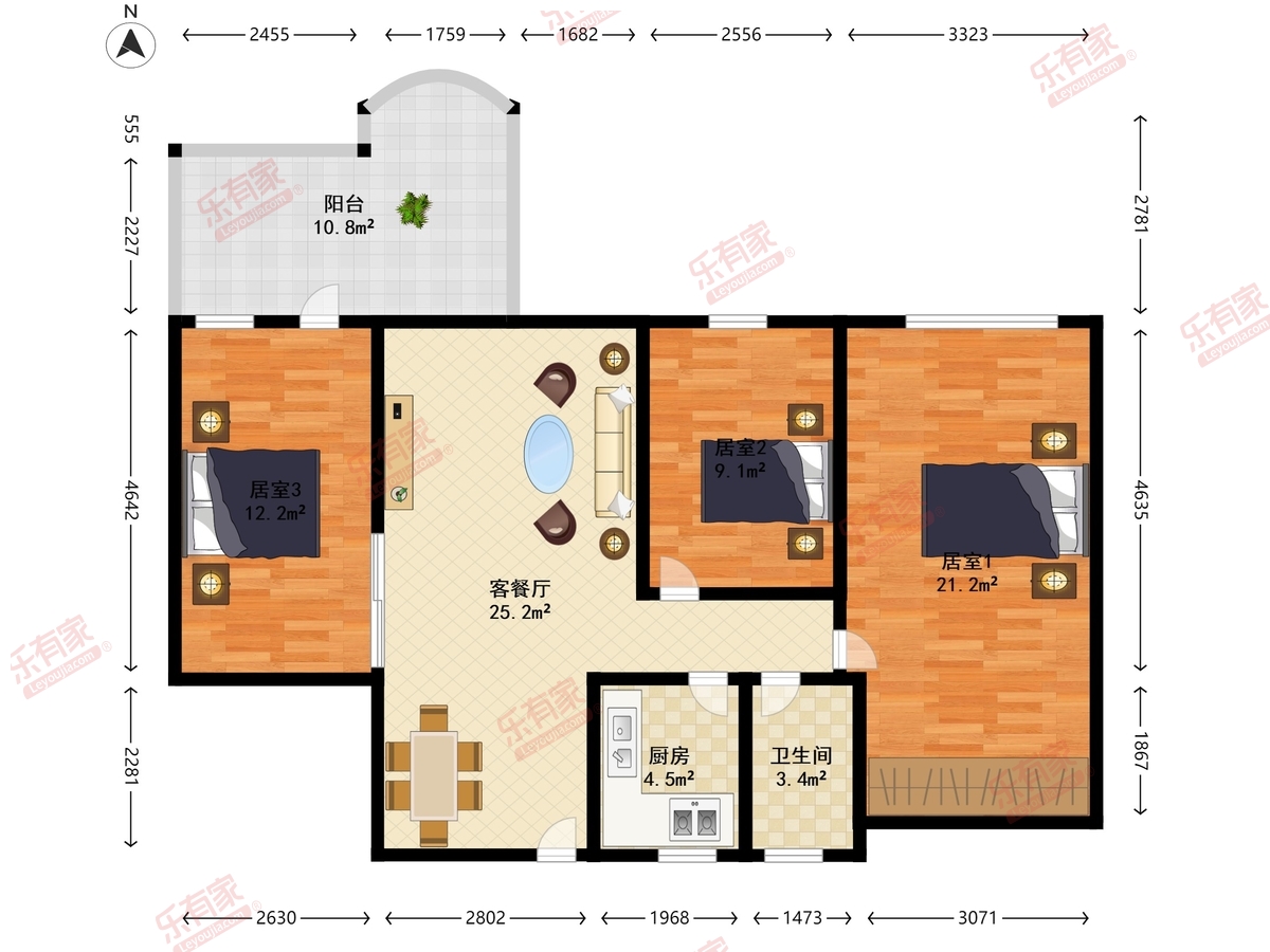 城色骏景华庭户型图