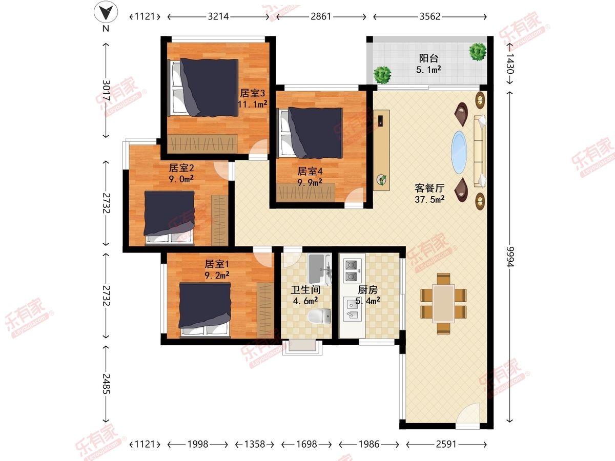 君华香柏广场·华府户型图