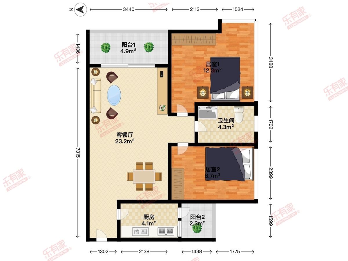 鸿翠苑户型图