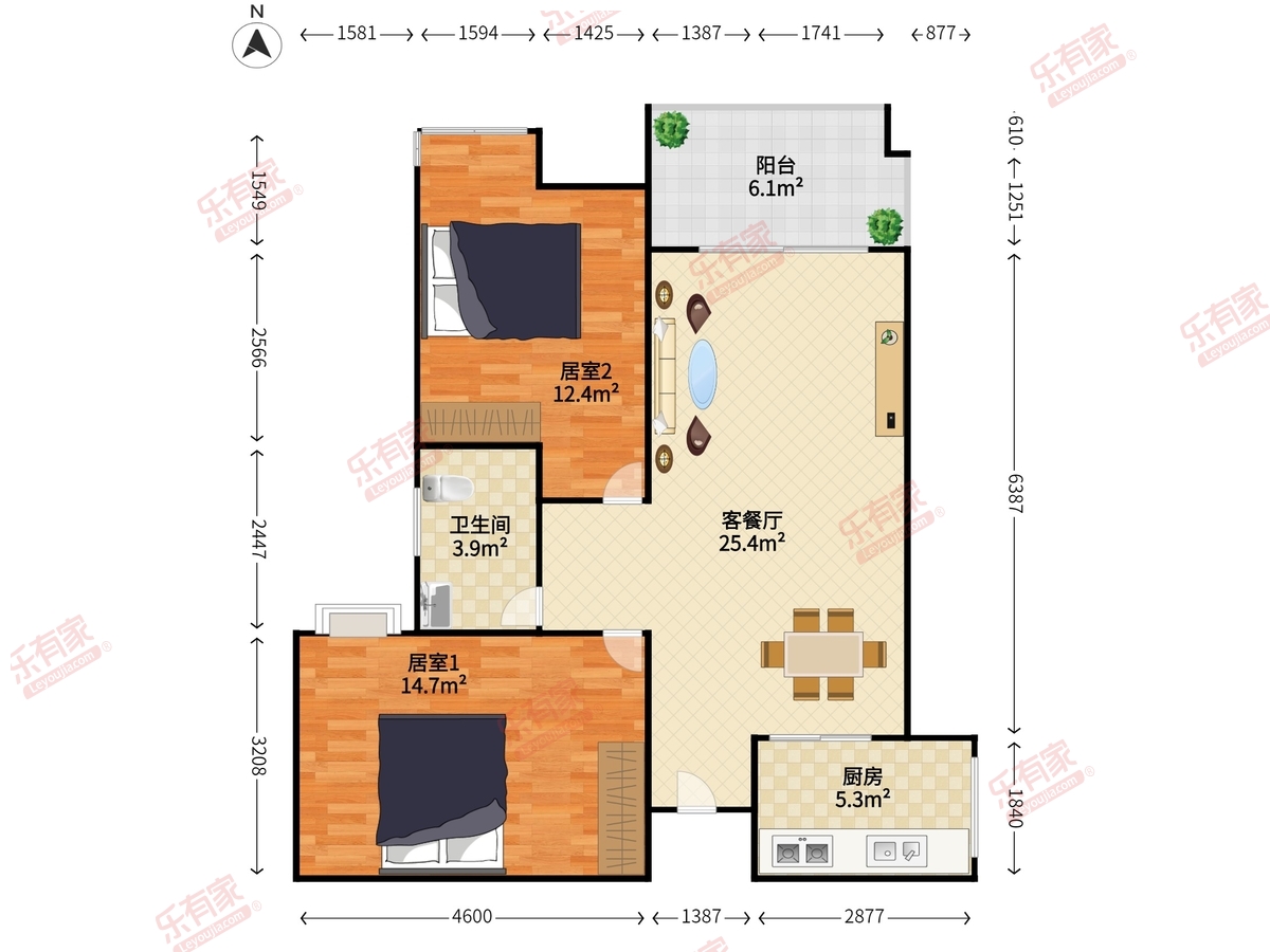 金山湖花园二区户型图