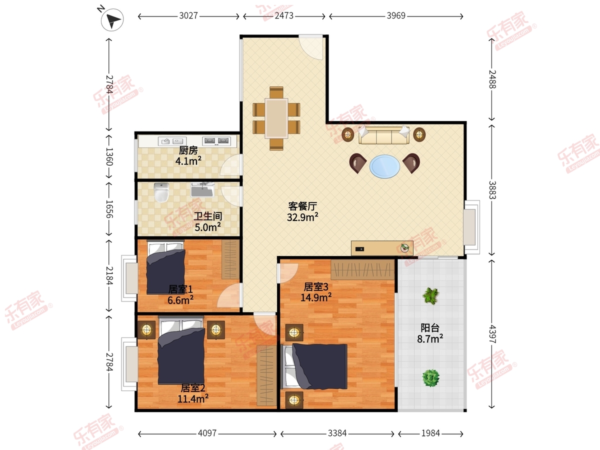桃源盛景园户型图
