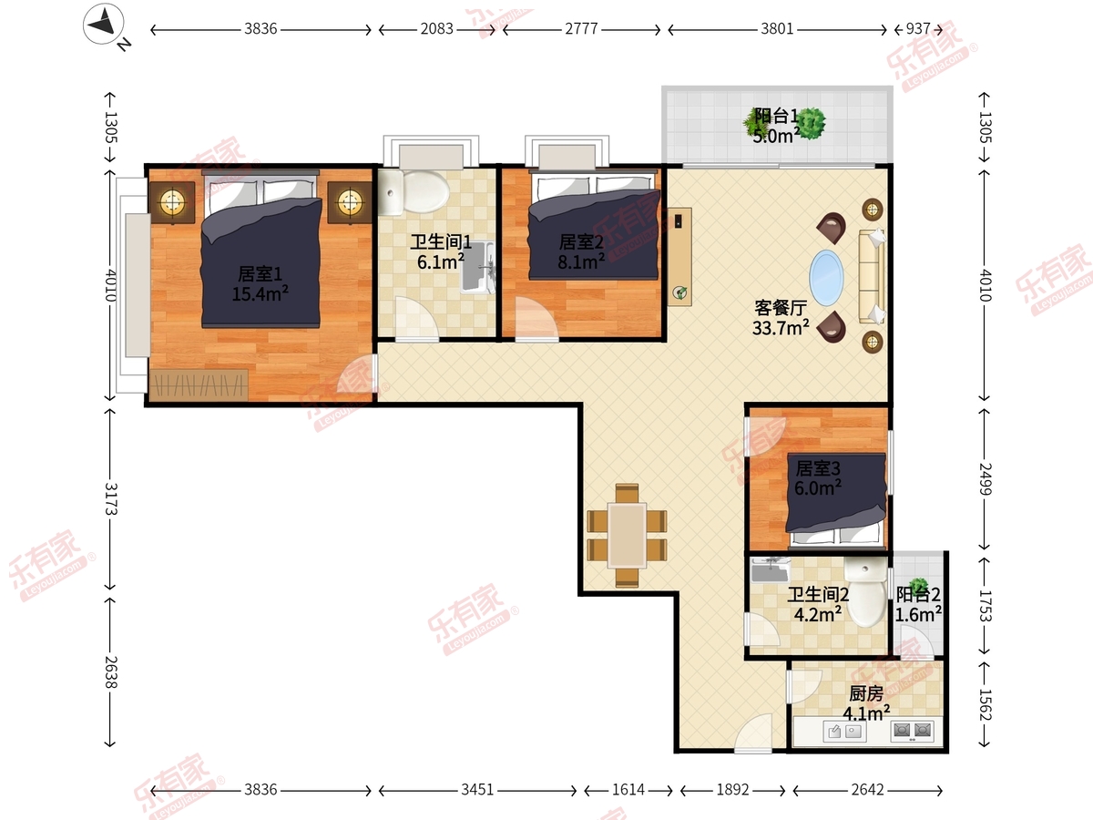 丽湖花园户型图