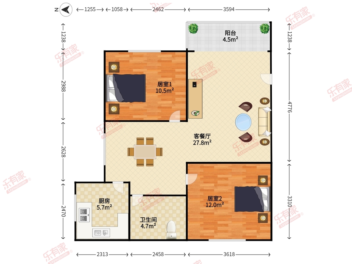 光华街住宅区户型图