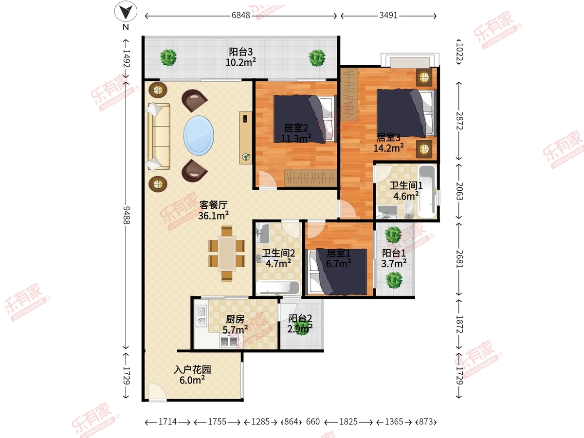 保利爱丁堡户型图