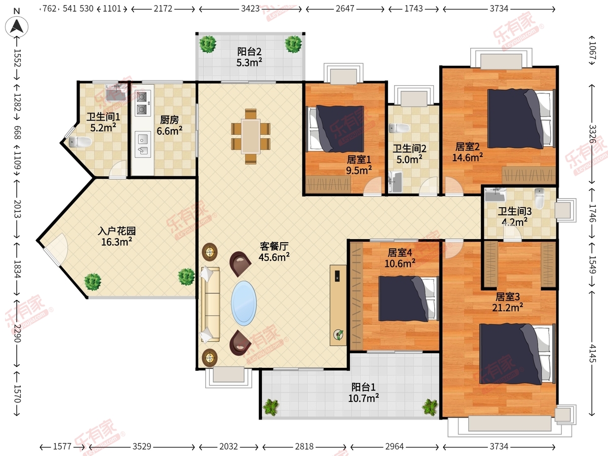 虎门国际公馆户型图