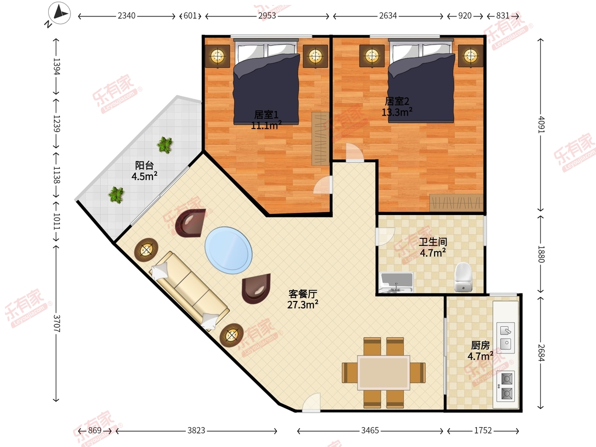 天元大厦户型图