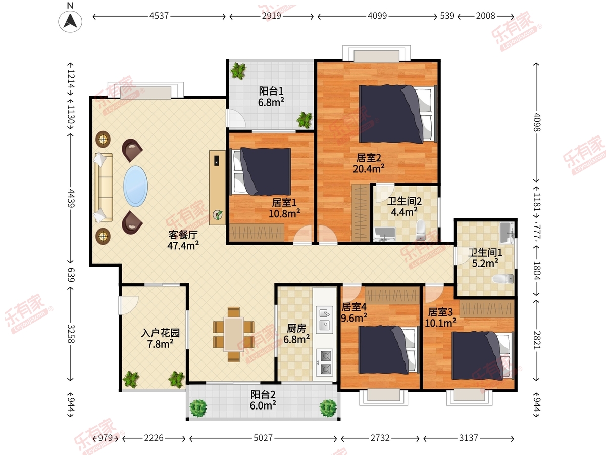 虎门国际公馆户型图