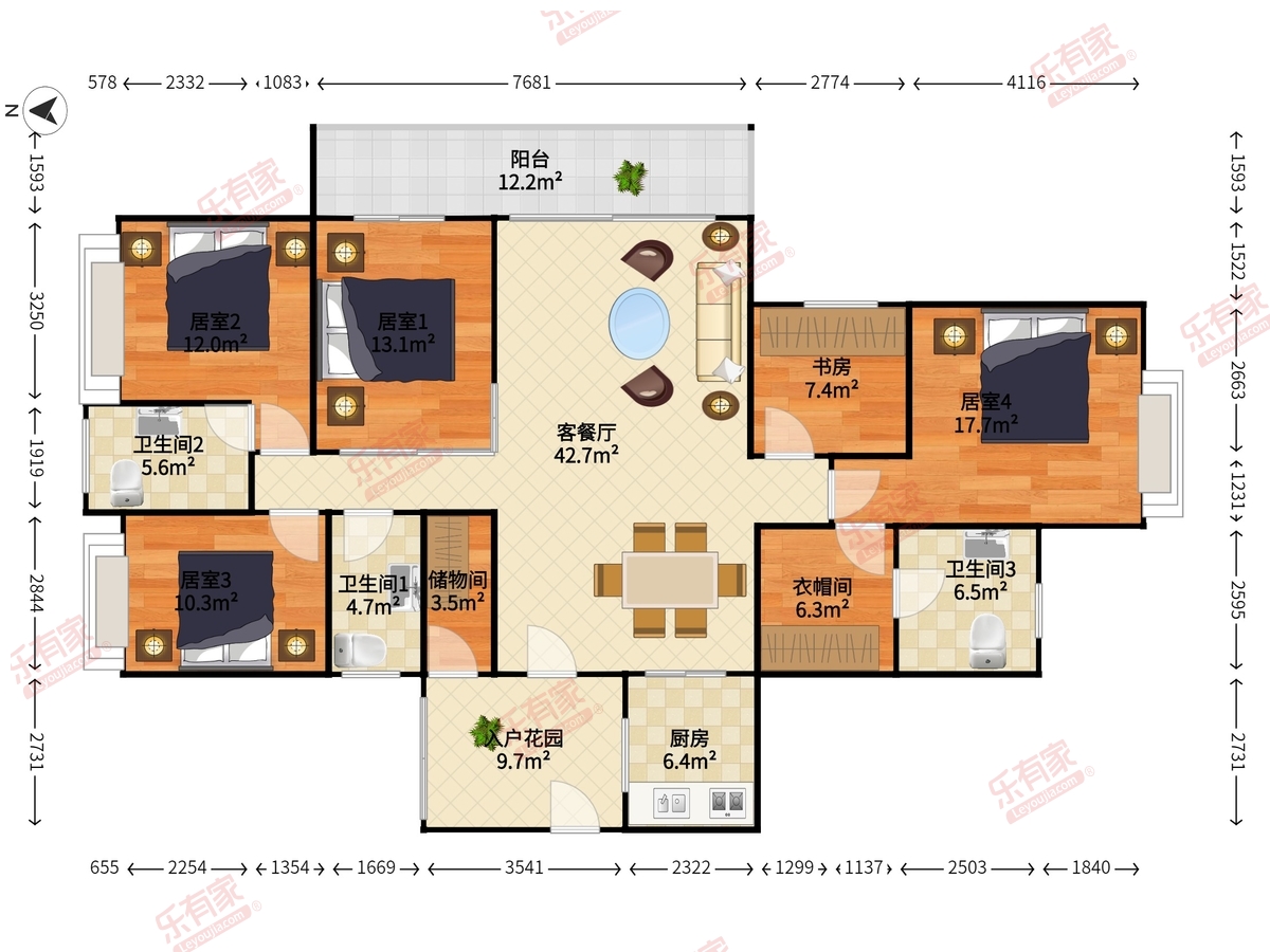 保利东悦花园 6房2厅3卫 178㎡-佛山保利东悦花园二手房