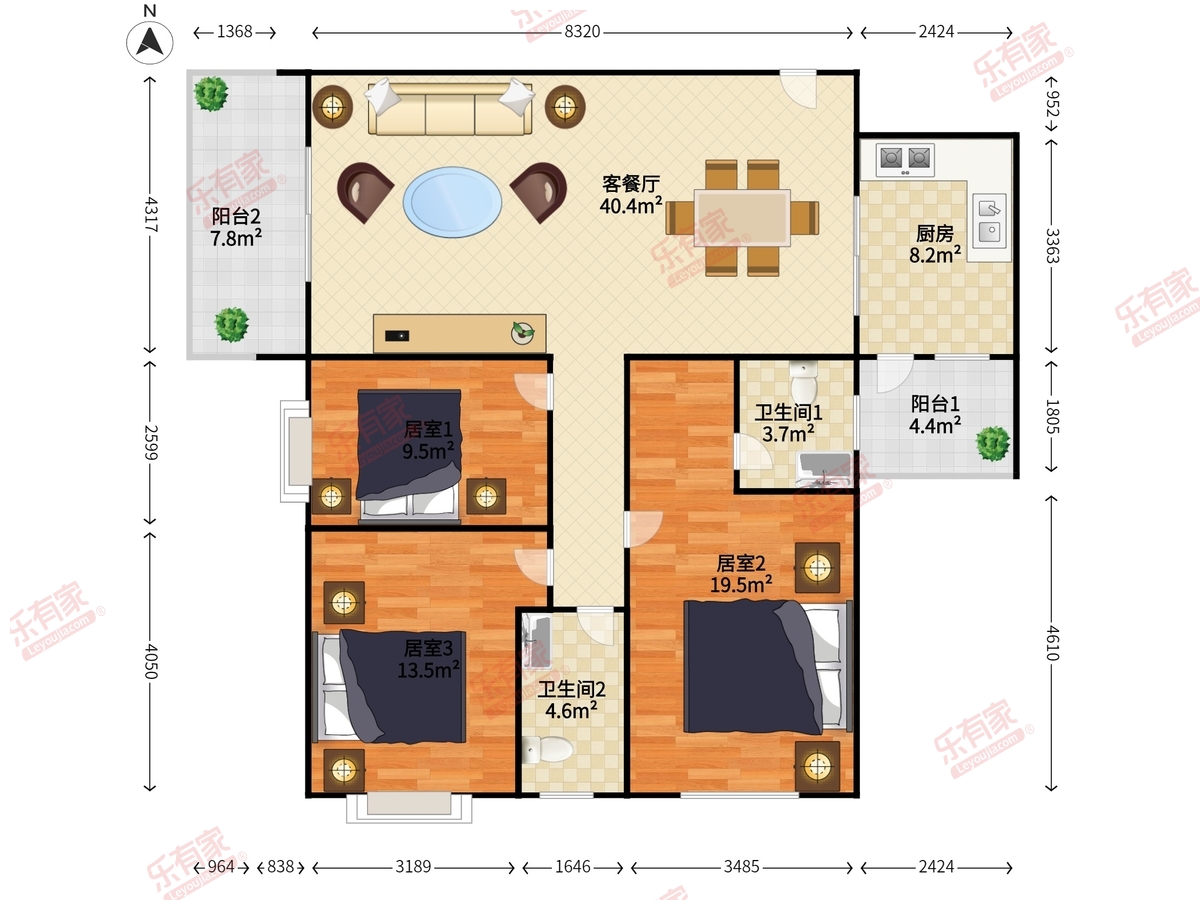 东湖花园六号小区户型图