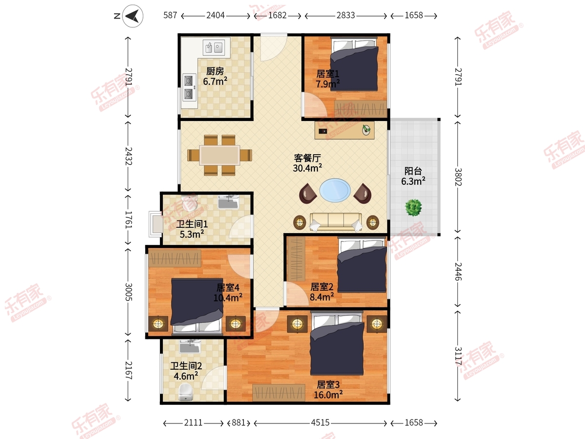 万象新天二期户型图