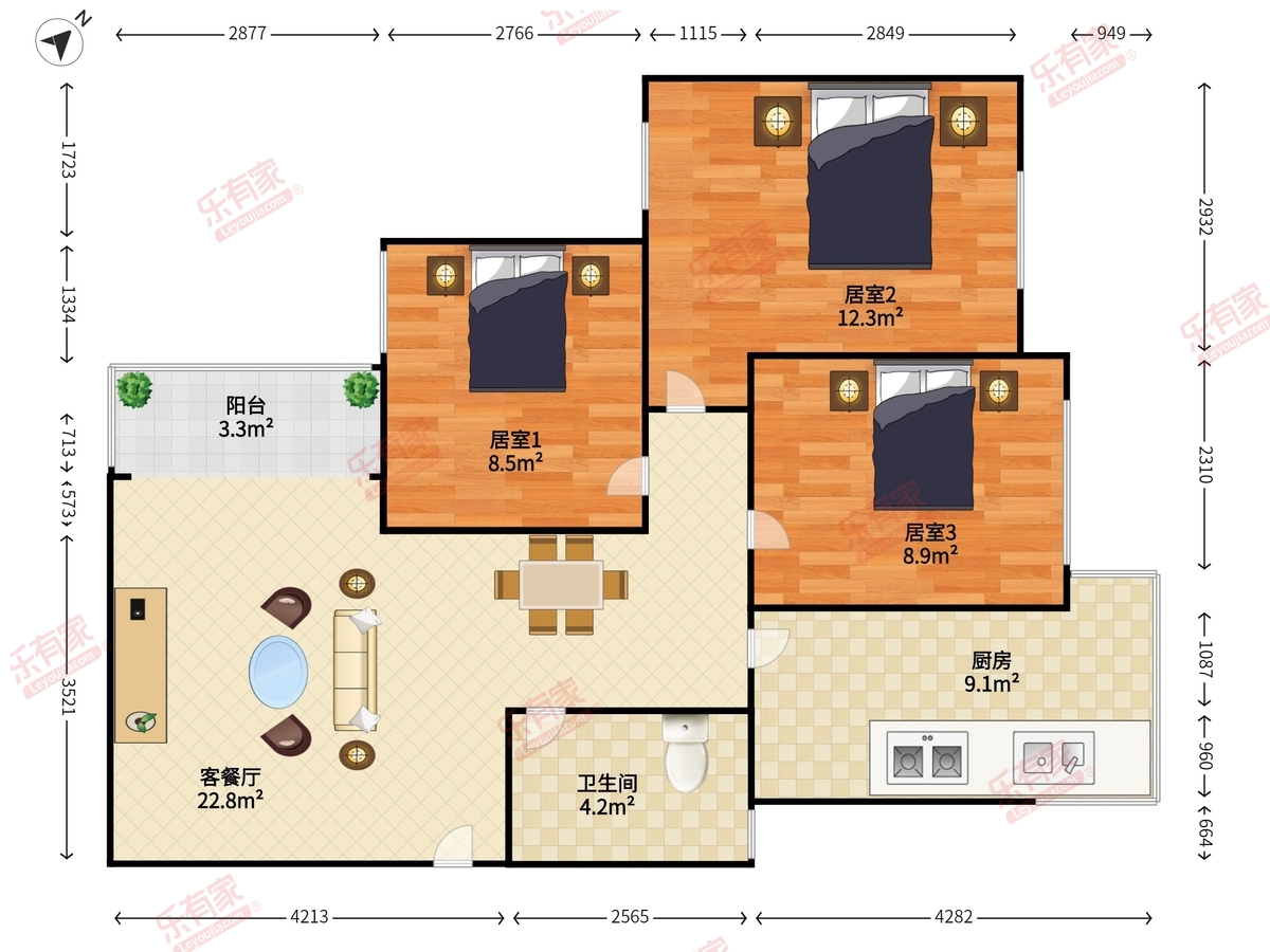 金湖花园b区户型图